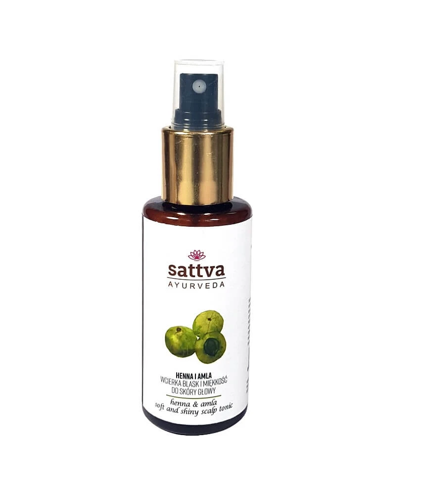 Sattva Glanz und Weichheit Kopfhaut reiben Henna amp; Amla, 100 ml