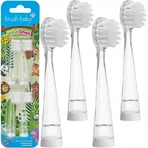 Capete de rezervă pentru periuță de dinți electrică pentru copii Wild Ones, 0-10 ani, 4 bucăți, Brush Baby 