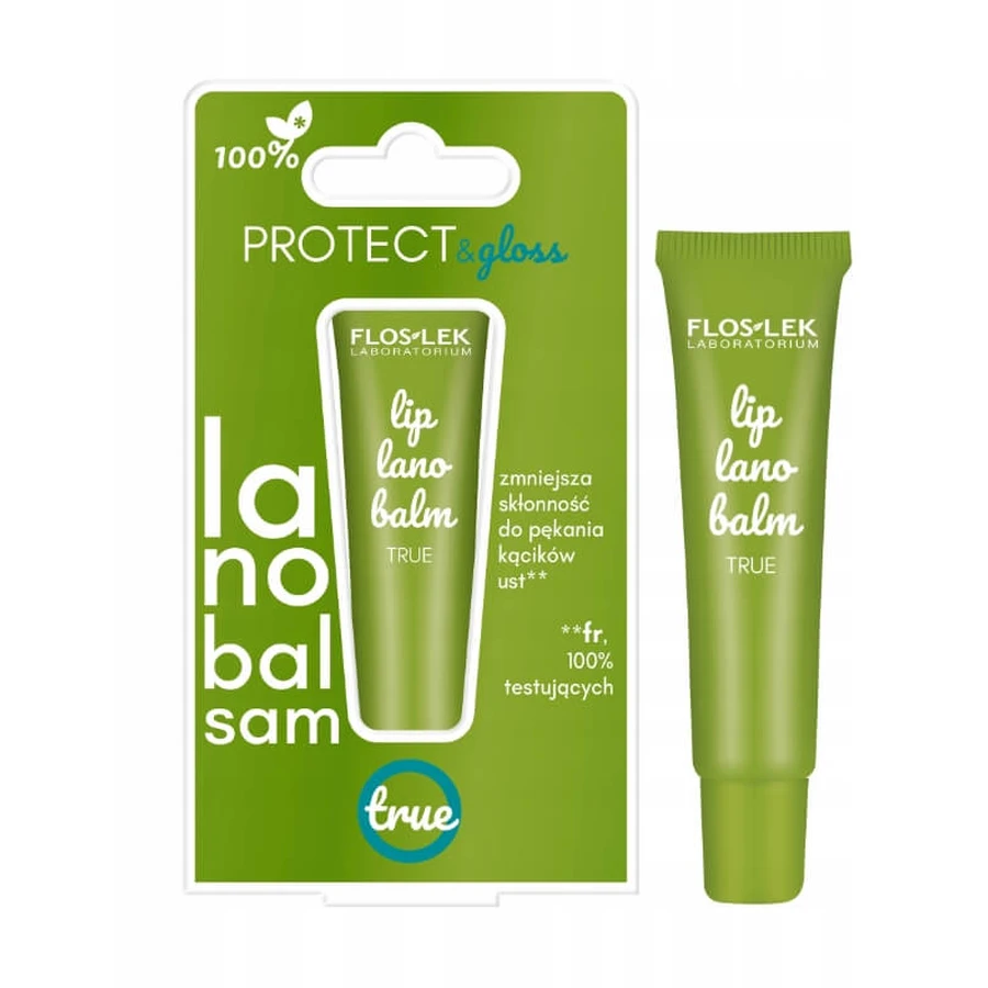 Floslek Laboratorium Lanobalsam pour les lèvres True, 12 g