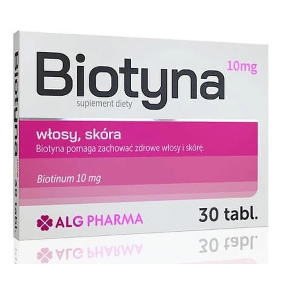 Biotyna 10 mg, 30 tabletek: ceny i cechy