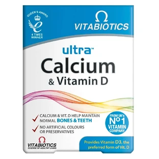 Vitabiotics Ultra Calcium amp; Vitamin D, 30 Tabletten