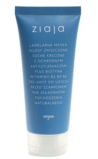 Ziaja, Lamellenmaske für geschädigtes, trockenes, lockiges Haar, 100 ml