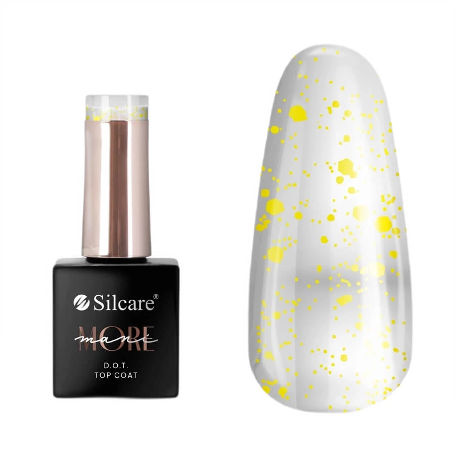Silcare maniMORE DOT Überlack für Nägel Gelb, 10 g