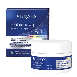 Soraya Hialuronic micro-emulsie progressieve anti-rimpelcrème 50+, 50 ml