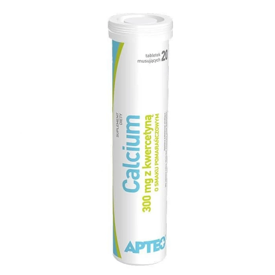 Calcio 300 mg con quercetina Apteo 20 compresse effervescenti
