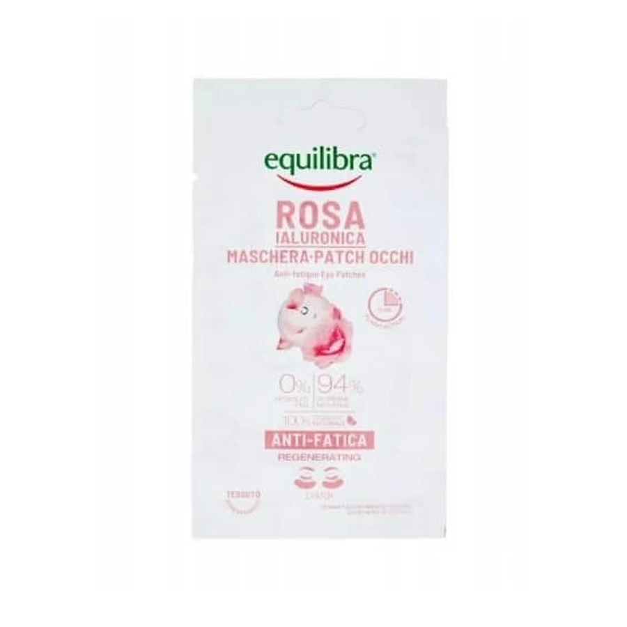 Equilibra Rose Augenpads mit Hyaluronsäure, 1 Paar