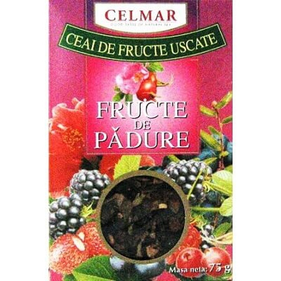 Ceai fructe de pădure uscate, 75 g, Celmar