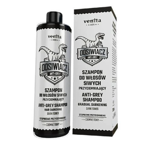 Venita Men Shampoo für graues Haar Verdunkelung Dunkle Töne, 200ml
