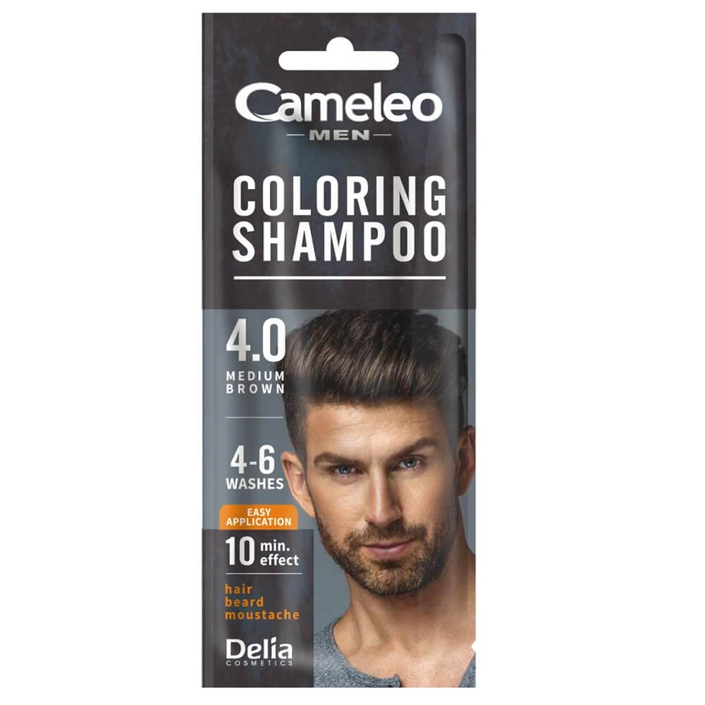 Cameleo Men Färbeshampoo für Männer 4.0 Mittelbraun, 15 ml