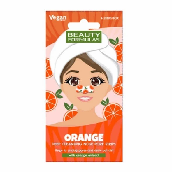 Beauty-Formeln Nasenstrips Tiefenreinigung Orange, 6 Stück
