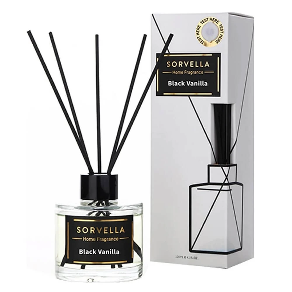 Sorvella Parfüm Schwarzer Vanille-Duft-Diffusor, 120 ml