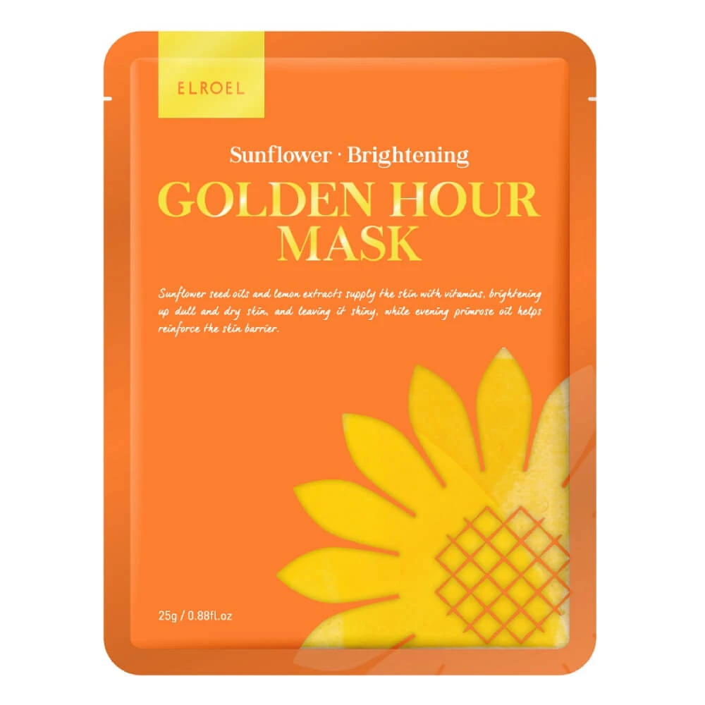 Elroel Golden Hour Mask Aufhellende Sonnenblumen-Gesichtsmaske, 25 g