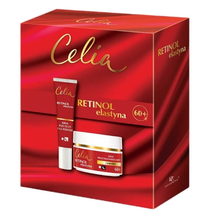 Celia Retinol Elastin Set Gesichtscreme 60+ 50 ml + Augen- und Augenlidcreme 15 ml