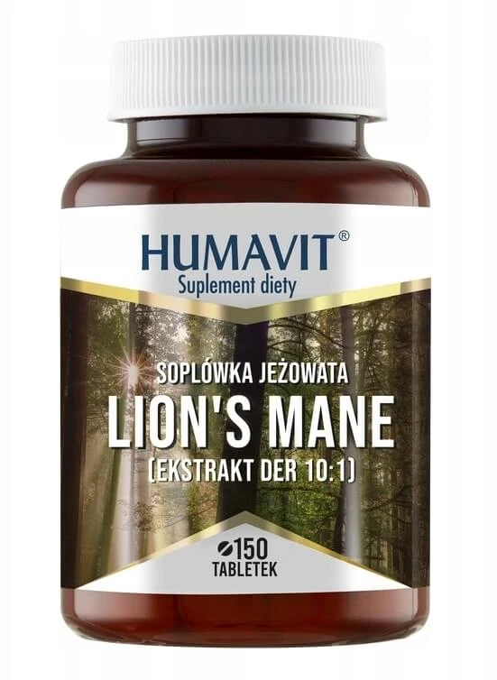 Humavit Löwenmähne Igelsoplum + Bierhefe, 150 Tabletten