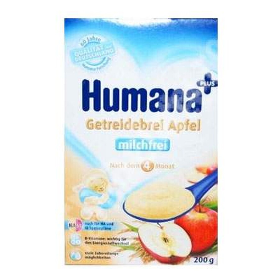 Cereale cu măr - HA/SL, Gr. 4 luni,  200 g, Humana