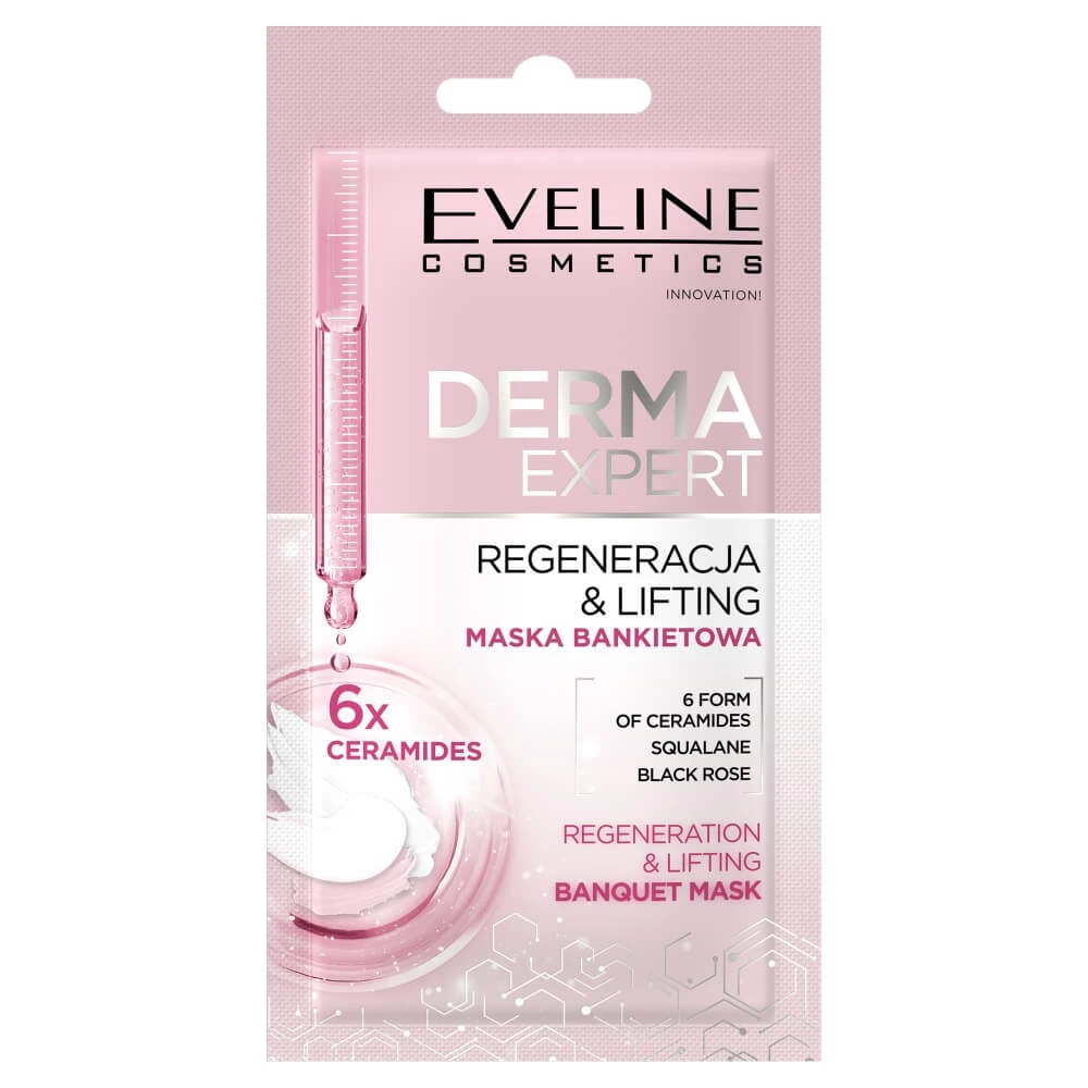 Eveline Cosmetics Derma Expert Straffende und regenerierende Bankettmaske, 8 ml