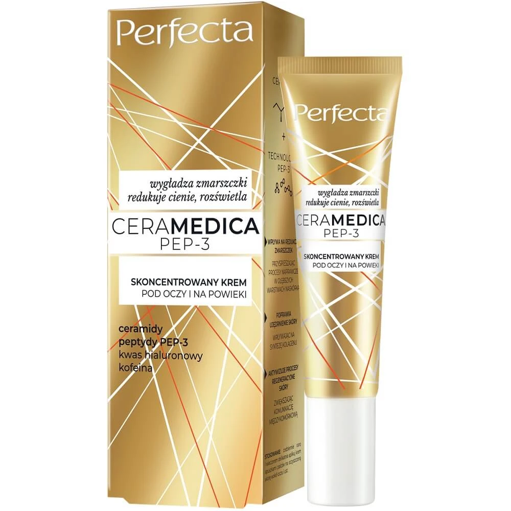 Perfecta Ceramedica Pep-3 Konzentrierte Augen- und Augenlidcreme, 15 ml