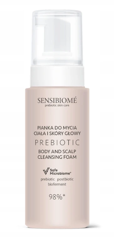 Sensibiome Prebiotic Reinigungsschaum für Körper und Kopfhaut, 150 ml