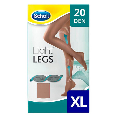 Ciorapi compresivi, Light Legs, 20 DEN Bej, mărime XL, Scholl