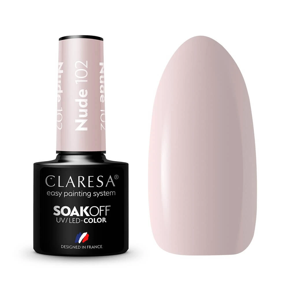 Claresa Soak Off UV/LED Nude Hybrid-Lack 102, 5g