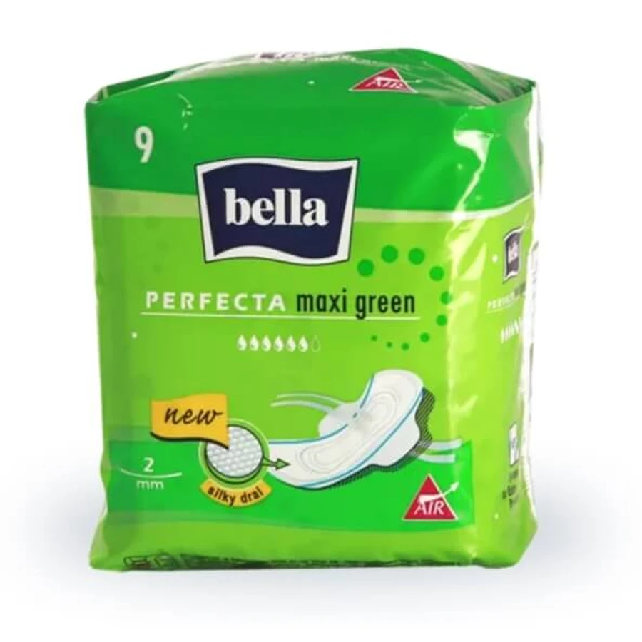 Pillowcases, Bella Perfecta Maxi Green, Silky Drai, 9 pieces