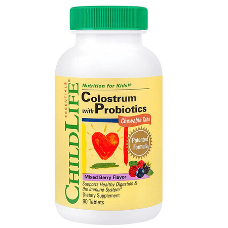 Colostrum cu Probiotice, 90 tablete, ChildLife Essentials