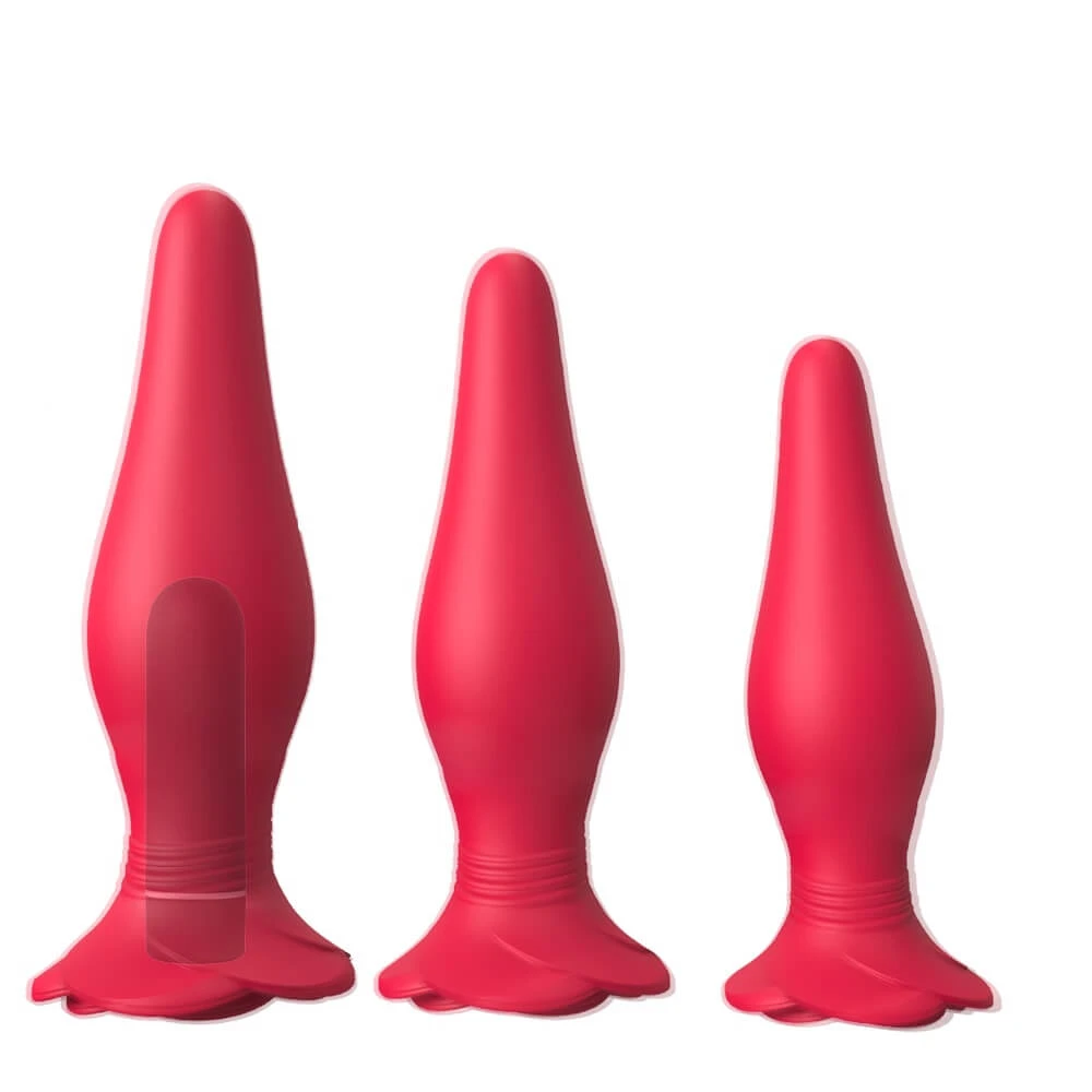 S-Hande Frenzier Analplugs Set Rot, 3 Stück