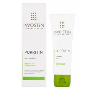 Iwostin Purritin, Crema activa para pieles grasas y con tendencia acneica, 40ml