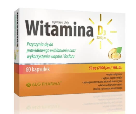 Vitamin D3 2000 IU, 60 Kapseln