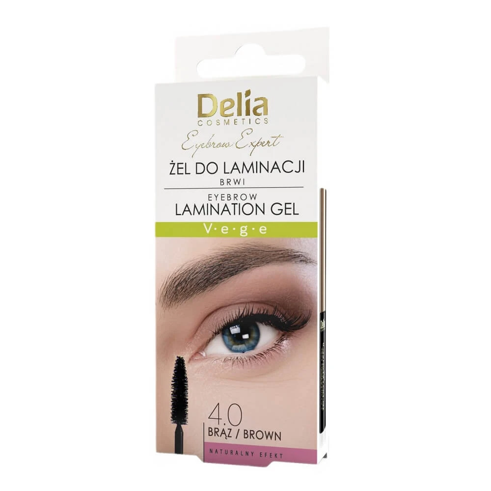 Delia Eyebrow Expert Augenbrauen-Laminiergel Braun, 4 ml