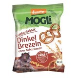 Organic pretzels, 50 gr, Mogli