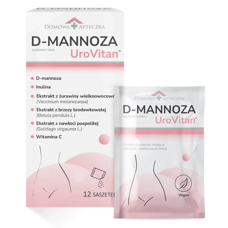 Acasă Farmacie D-Mannose UroVitan, 12 pliculețe