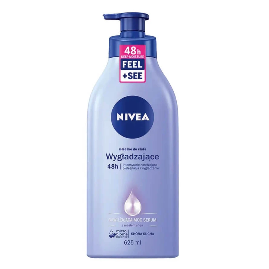 Nivea Moisturising Power Serum Glättende Körpermilch mit Pumpe, 625 ml