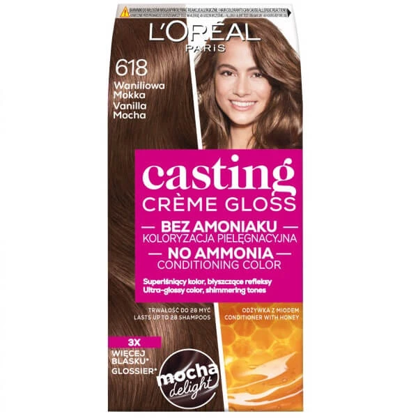 L Oreal Paris Casting Creme Gloss Haarfarbe 618 Vanille Mokka