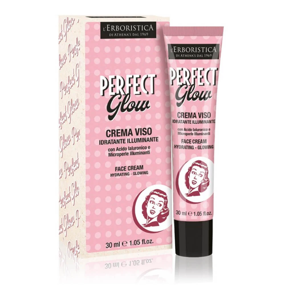 L Erboristica Vintage Perfect Glow Feuchtigkeitsspendende Gesichtscreme, 30 ml