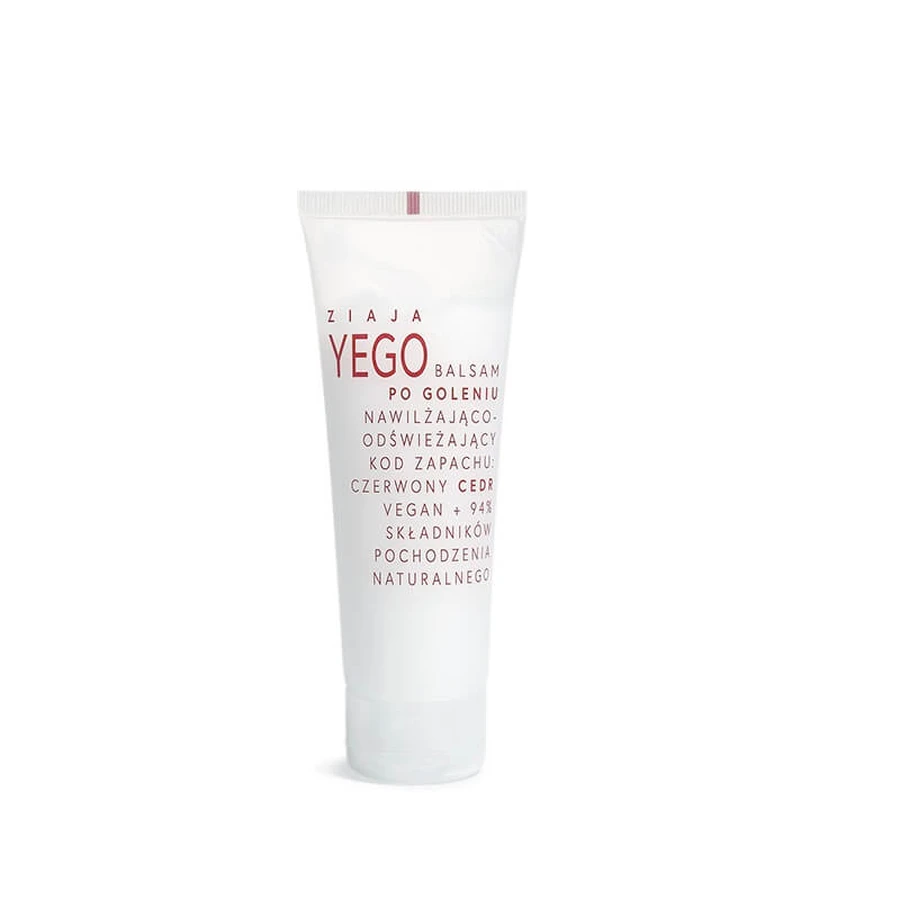 Ziaja Yego Balsam hidratant și răcoritor după ras cu cedru roșu, 80 ml
