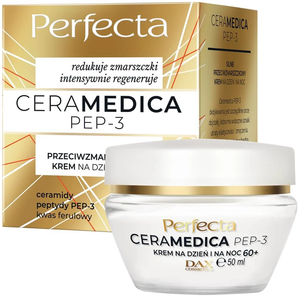 Perfecta Ceramedica Pep-3 Starke Anti-Falten Tages- und Nachtcreme 60+, 50 ml