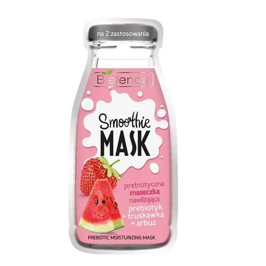 Bielenda Smoothie Mask Prebiotic Feuchtigkeitsmaske Prebiotic + Erdbeere + Wassermelone, 10 g