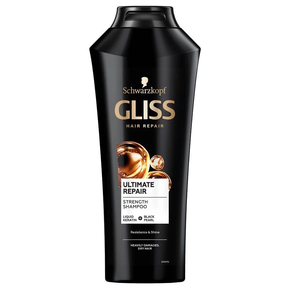 Gliss Kur Ultimate Repair Shampoo für stark geschädigtes Haar, 400 ml