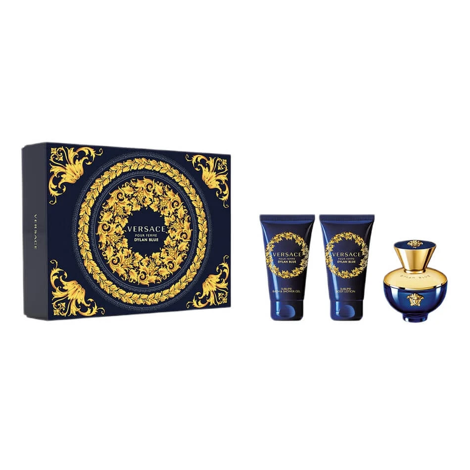 Versace Pour Femme Dylan Blue Set Eau de Parfum, 50 ml + Duschgel, 50 ml + Körperlotion, 50 ml