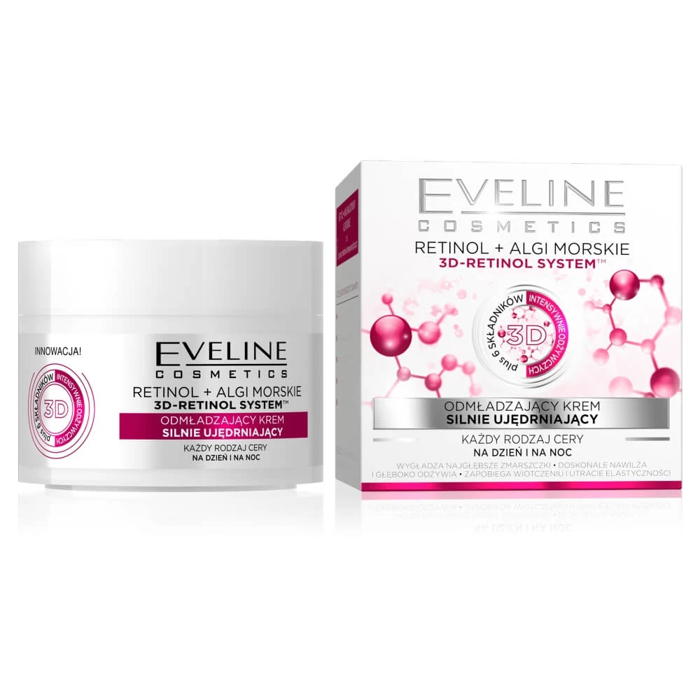 Eveline Cosmetics Retinol + Meeresalgen Verjüngende, stark straffende Creme, 50 ml