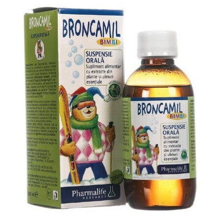 Broncamil Bimbi orale Suspension mit Kräuterextrakten und ätherischen Ölen, 200 ml, Pharmalife