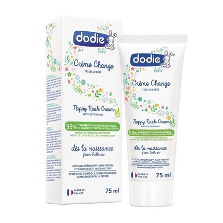 Crema pentru schimbarea scutecului, 75 ml, Dodie