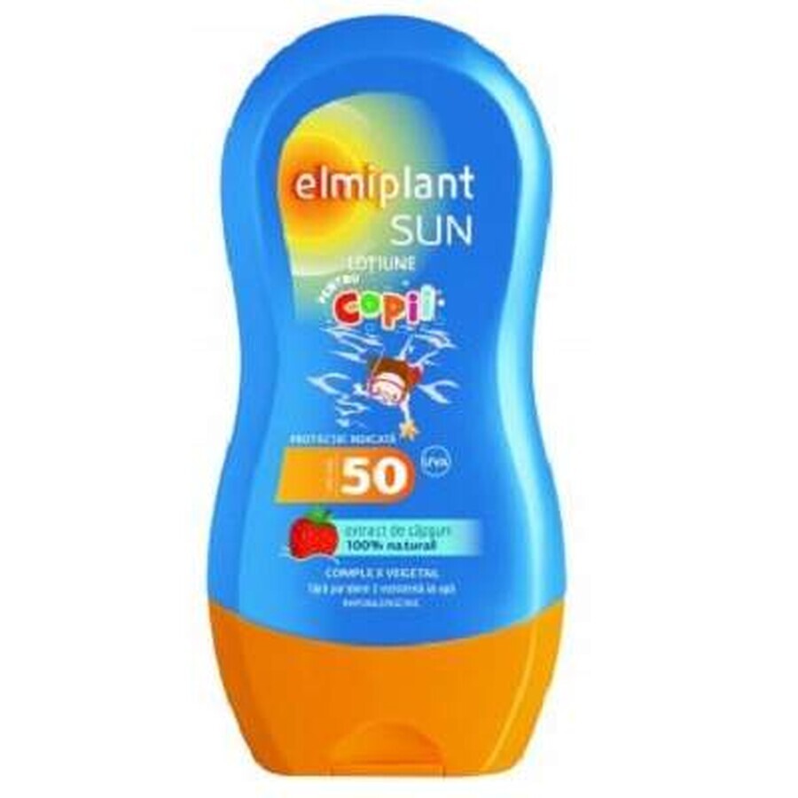 Cremă protecție solară pentru copii, SPF50+, 200ml, Elmiplant