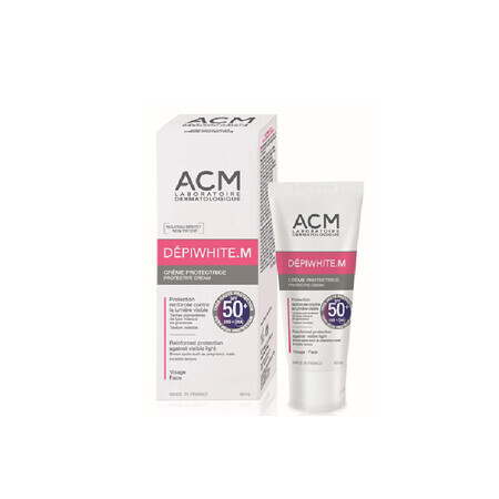 Crema protectie solara DepiWhite M SPF 50+, 40 ml, ACM