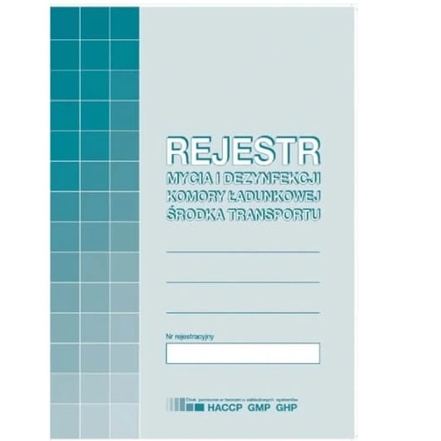 Registre de nettoyage et de désinfection H91-3 A5, 16 feuilles