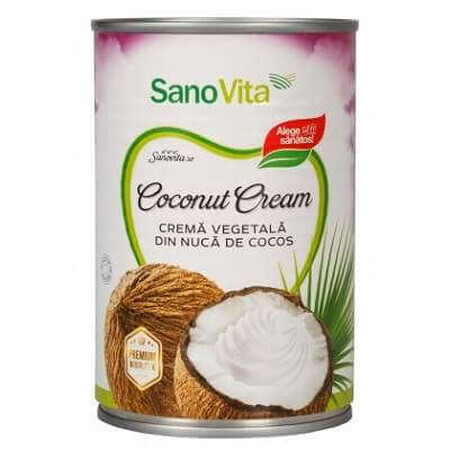 Crema vegetala din nuca de cocos, 400 ml, Sanovita