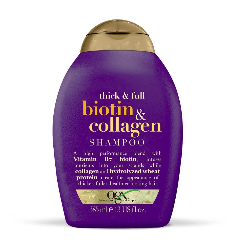 OGX Biotin amp; Kollagen Haarshampoo mit Biotin und Kollagen, 385 ml