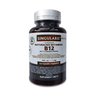 Singularis, Natürliches Vitamin B12 Methylcobalamin 990 µg + 1 mg BioPerine, 120 Kapseln