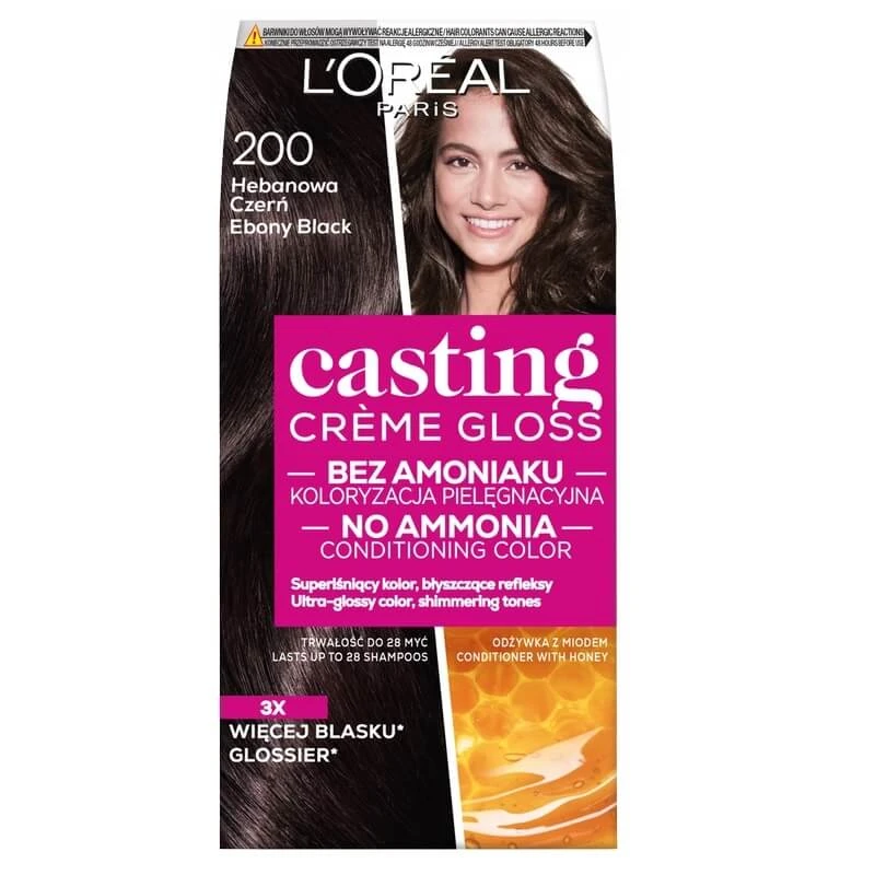 L oreal Casting Farbe 200 Ebenholz Schwarz